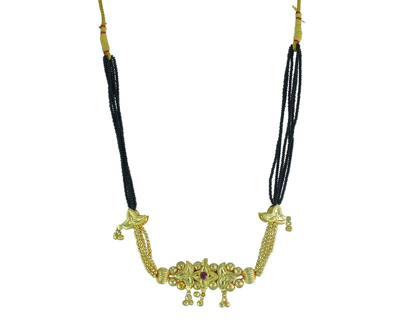 Black Mani Thushi Mangalsutra