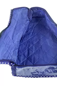 atorakushon   Parashute Fabric Blouse Cover Garments Wardrobe Organizer Pack of  2(Blue)
