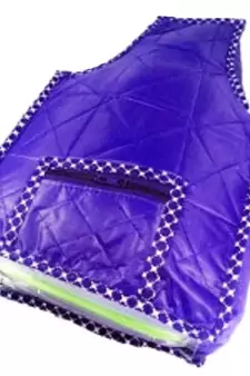 atorakushon   Parashute Fabric Blouse Cover Garments Wardrobe Organizer Pack of 3 (Blue)
