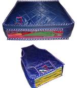 atorakushon   Parachute Combo Saree Cover and Blouse Cover Garments Wardrobe Organizer Set of 2  (Blue)