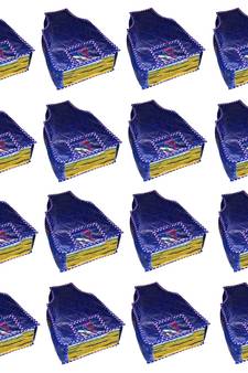 atorakushon   Parashute Fabric Blouse Cover Garments Wardrobe Organizer Pack of 16 (Blue)