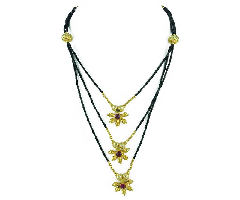 Black Mani Thushi Mangalsutra