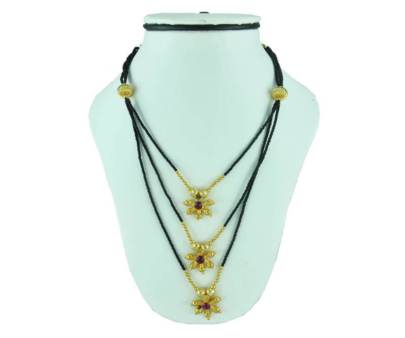 Black Mani Thushi Mangalsutra