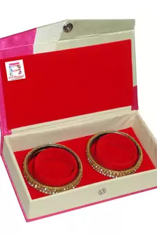 Atorakushon Bangle Box Bracelet Jewelry Storage Box Vanity Case Wardrobe Organizer 1pcs (Pink)