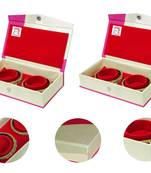 Atorakushon Bangle Box Bracelet Jewelry Storage Box Vanity Case 2pcs(Pink)