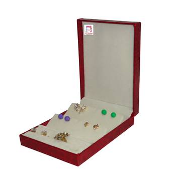 atorakushon   Brown Multipurpose Ring Earring Jewellery Box Organiser Easy to Carry 2