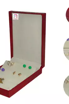 atorakushon   Brown Multipurpose Ring Earring Jewellery Box Organiser Easy to Carry