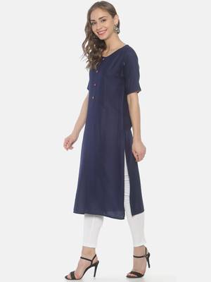 Multicolor printed viscose ethnic-kurtis 2