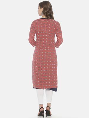 Multicolor printed viscose ethnic-kurtis 3