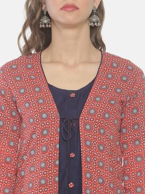 Multicolor printed viscose ethnic-kurtis 5