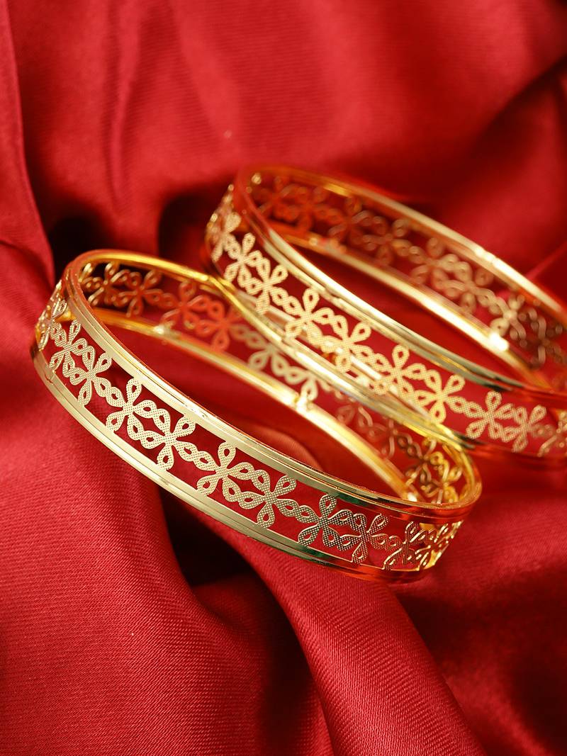 Gold bangles-and-bracelets