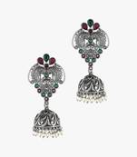 Silver Jhumkas