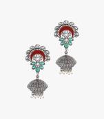 Silver Jhumkas