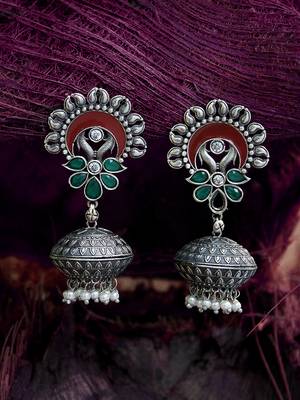 Silver Jhumkas 4