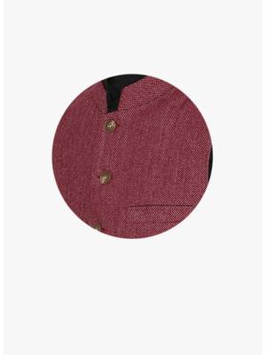 Pink Woven Wool Nehru Jacket 5