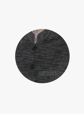 Black Woven Cotton Nehru Jacket 5