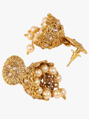 Gold Jhumkas 2