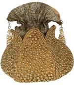 Worthyy Collections Gold Pearl with Embroidered work