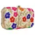 WORTHYY COLLECTIONS EMBROIDERED PARTY CLUTCH BAG WHITE & MULTICOLORED