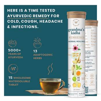 Ultimate Body Protection Pack Daily Greens, Whole food Multivitamin with Grandma's Kadha 4