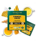 15 Tea Bags Of Turmeric Ginger Herbal Tea Tisane By Vahdam 