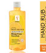 500ml Of NATURAL'S Juicy Real Orange Portable Rinse Free Hand Rub By NutriGlow 