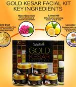 50gms + 10ml Of Gold Kesar Facial Kit  ,Advanced Cellular Age Balance & Youthful Glow By NutriGlow 