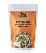 500gms Protein Mix,Roasted Pumpkin Watermelon Almonds and Soya Nuts, Veg Protein Seeds By True Elements