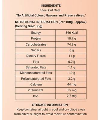 2kg Steel Cut Oats By True Elements  4