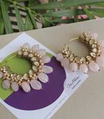 Afreen Hoop Pink Earrings