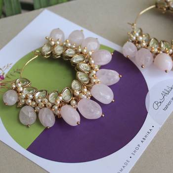 Afreen Hoop Pink Earrings 3