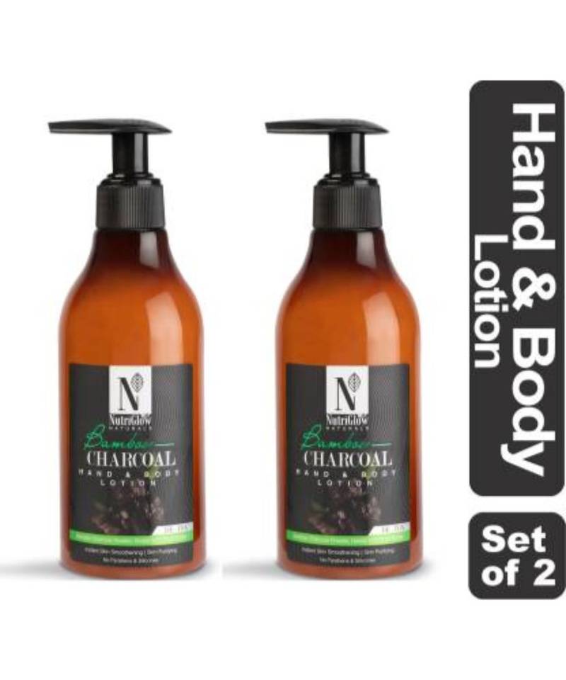 300ml Of BambooCharcoal Hand & Body Lotion,Charcoal Powder,HoneyShea