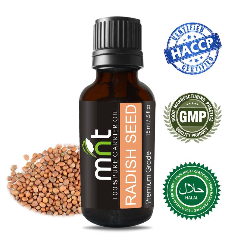 15Ml Radish Seed Cold Pressed Carrier Oil Pure Natural Therapeutic Grade Oil For Skin Care