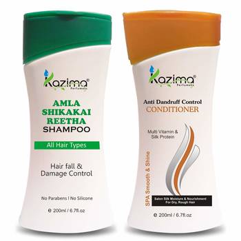 Amla Shikakai Reetha Shampoo Anti Dandruff Control Conditioner with Milk Protein 1