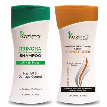 Bringha Anti Hair Fall Control Shampoo Anti Hair fall & Damage Control Conditioner 1