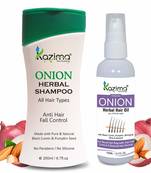 ONION Herbal Hair Oil ONION HERBAL SHAMPOO 2 PCS Combo Pack with Multi Vitamins