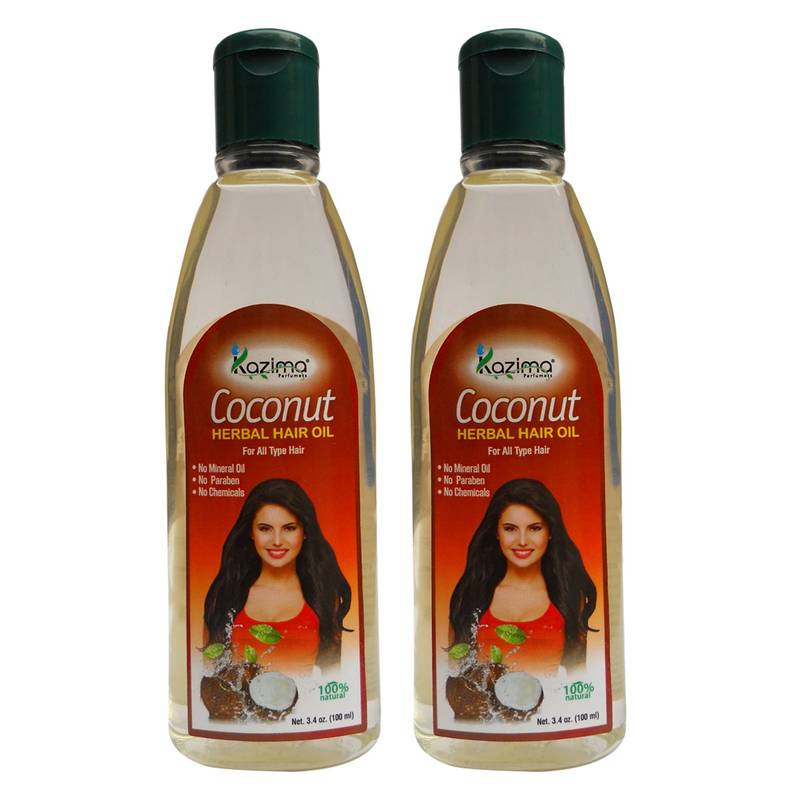 100ml Coconut Herbal Hair Oil  Pack of 2 Ideal For Reduces Hair Fall, Hair Fall control, Hair Growth & Dandruff