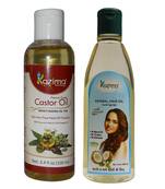 100ML Combo of Castor Oil and Jasmine Herbal Hair Oil Each  Anti Hair Loss & Promote Hair Growth