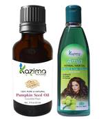 100ML Combo of Pumpkin Seed Oil and Amla Herbal Hair Oil  