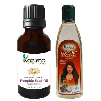 100ML Combo of Pumpkin Seed Oil and Coconut Herbal Hair Oil  Anti loss Control & Hair Growth 1