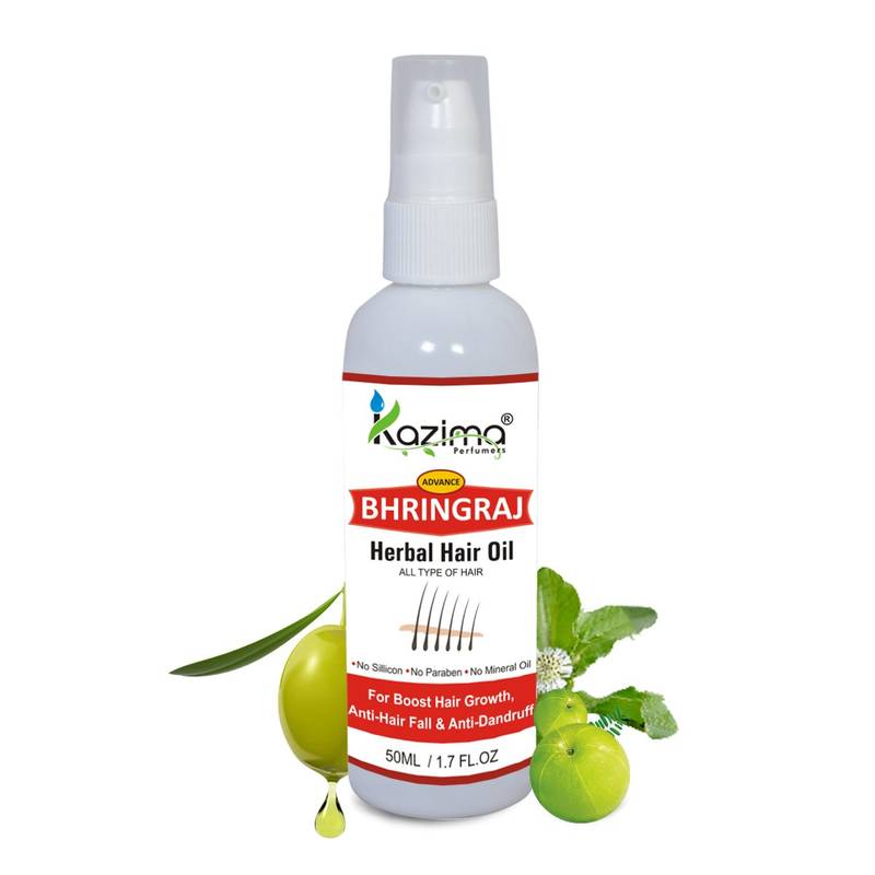 Premium Quality BHRINGRAJ Herbal Hair Oil Bringha oil For Unisex 50 ML - ALL TYPE OF HAIR