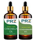 15ml Combo Set Of Mosquito Repellent Citronella Oil & Lemongrass Essential Oil 