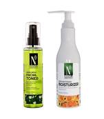100ml + 200ml Of Advanced Organics Green Apple Facial Toner & Skin Whitening Moisturizer By NutriGlow 