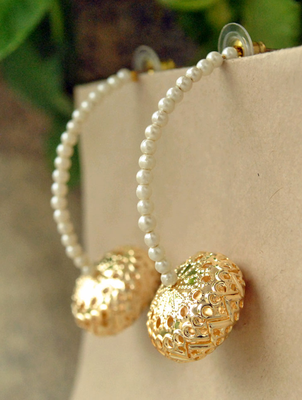 White earrings 1