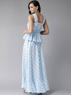Blue digital print poly ryon salwar 2