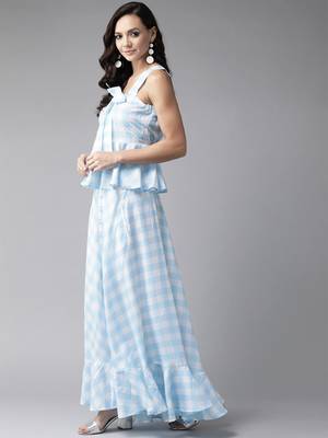 Blue digital print poly ryon salwar 3
