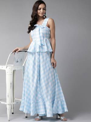 Blue digital print poly ryon salwar 4