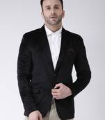 Black Plain Velvet Men Blazers