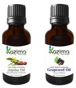 15ml Kazima Combo Set of Jojoba Oil and Grapeseed Essential Oil 