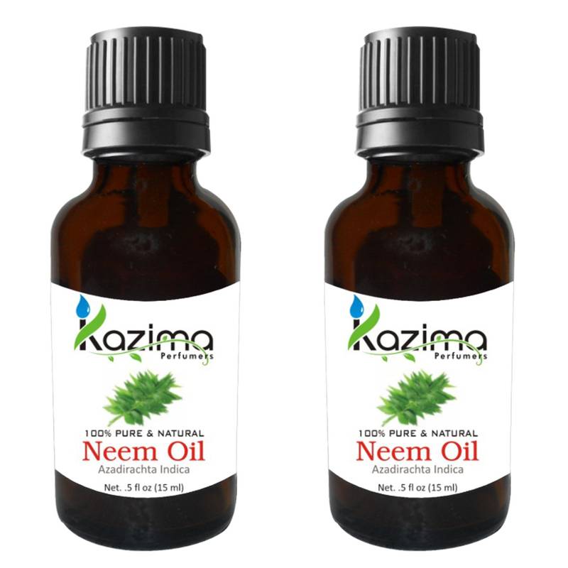 Pack of 2 Kazima Neem Cold Pressed Carrier Oil 